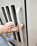 掃除、消毒の実施